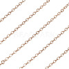Brass Coated Iron Flat Cable Chains CH-TAC0007-01RG-3