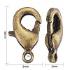 Brass Lobster Claw Clasps KK-901-AB-NF-4