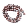 Ombre Effect Dyed Glass Beads Strands X-GLAA-T031-01O-14-3