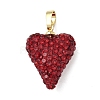 Brass Rhinestone Pendants KK-K293-48B-G-1