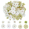 100Pcs 10 Style Silk Cloth Flower DIY-WR0003-92-1