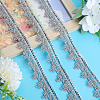 Polyester Flower Lace Ribbon OCOR-WH0078-110B-4