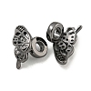 Brass Cubic Zirconia Beads KKB-L215-023B-2