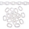 20Pcs Transparent Acrylic Quick Link Connectors OACR-TADJ0001-03B-1