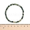 Natural Moss Agate Beaded Stretch Bracelets BJEW-D446-A-44-5
