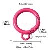 10Pcs Spray Painted Alloy Spring Gate Rings FIND-YW0001-63-5