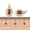 SHEGRACE Brass Micro Pave Cubic Zirconia Pendants XGRQ2O123-446F-G-3