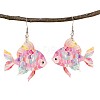 Acrylic Dangle Earrings WG47D4F-01-2