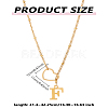 1Pc Letter & Heart Stainless Steel Lariat Necklaces for Women NJEW-LP0002-87G-F-2