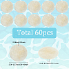 60pcs Flat Round Capiz Shell Pendants SSHEL-SC0001-49-2