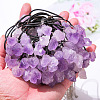 Natural Amethyst Raw Rough Nuggets Pendant Necklaces FS-WGF5E50-01-1