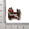 Teacher's Day Theme Opaque Resin Cabochons RESI-Z018-01D-3