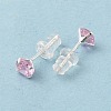 Cubic Zirconia Diamond Stud Earrings STER-M105-01B-S-4