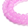 Baking Paint Imitation Jade Glass Bead Strands DGLA-A034-J6MM-A49-3