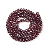 Electroplate Glass Beads Strands EGLA-A044-T4mm-A13-3