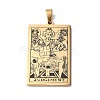 201 Stainless Steel Pendant LS-STAS-B033-01G-20-1