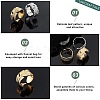 4Pcs 4 Style Ion Plating(IP) 304 Stainless Steel Cuff Rings STAS-UN0032-84-4