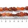 Raw Rough Natural Carnelian Beads Strands G-B065-C22-5