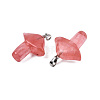 Cherry Quartz Glass Pendants G-R480-02N-3