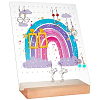 Transparent Acrylic Slant Back Earring Display Stands EDIS-WH0035-20A-01-1