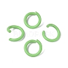 Spray Painted Iron Open Jump Rings IFIN-T017-04B-13-1