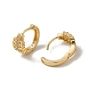 Brass Micro Pave Cubic Zirconia Hoop Earring EJEW-L271-05KCG-06-2