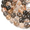 Natural Herkimer Diamond Beads Strands G-Z115-C01-8mm-4