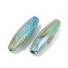 Two Tone Opaque Acrylic Imitation Gemstone Beads OACR-T033-09B-2