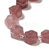 Natural Strawberry Quartz Beads Strands G-P534-A03-01-4