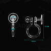 Plastic Clip-on Earring Findings KY-F007-03-4