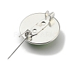 Round Glass Brooches FIND-Q096-01O-2