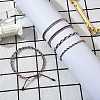 5Pcs 5 Style Nylon Thread Woven Braided Bracelets Set BJEW-SW00052-4