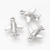 Tibetan Style Alloy Airliner Charms LS-X-TIBE-S311-18AS-LF-1