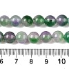 Dyed Natural White Jade Beads Strands G-T138-8mm-210-5-5
