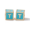 Rack Plating Brass Enamel Beads KK-B060-04G-06T-2