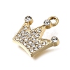 UV Plating Alloy Crystal Rhinestone Pendants RB-CBAD37D-34G-2