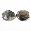 Transparent Crackle Acrylic Beads CACR-N003-02-2