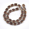 Electroplate Glass Beads Strands X-EGLA-S188-10D-2