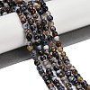 Natural Fire Crackle Agate Beads Strands G-C082-A01-38-1
