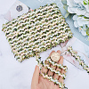 15 Yards Flower Polyester Embroidery Lace Ribbon OCOR-WH0070-77B-3