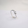 304 Stainless Steel & Cubic Zirconia Finger Rings for Women WG54E70-02-1