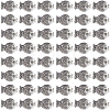 100Pcs Tibetan Style Zinc Alloy Fish Beads TIBEB-SC0001-35-1