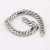 3.28 Feet 304 Stainless Steel Double Link Chains X-CHS-K001-23-3mm-2