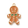 Christmas Theme Alloy Enamel Pendants ENAM-Q509-02KCG-04-1
