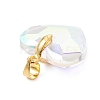 Brass Glass Pendants PALLOY-JF05022-5