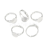 Brass Ring Components X-KK-C3044-10mm-S-5