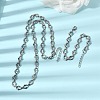 304 Stainless Steel Link Chain Bracelet & Necklace Jewelry Sets SJEW-L199-20P-1