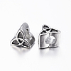 304 Stainless Steel European Beads Enamel Settings STAS-H368-30AS-2