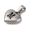 304 Stainless Steel Pendants STAS-P278-01M-P-1-2