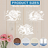 1 Set Sea Animals PET Hollow Out Drawing Painting Stencils DIY-MA0004-85-4